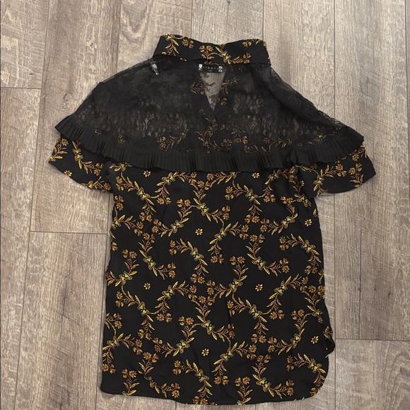 Sandro Floral and Butterfly Lace Top - Picture 5 of 6